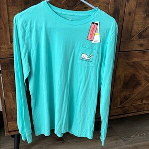 Vineyard Vines Turquoise Long Sleeve Tee